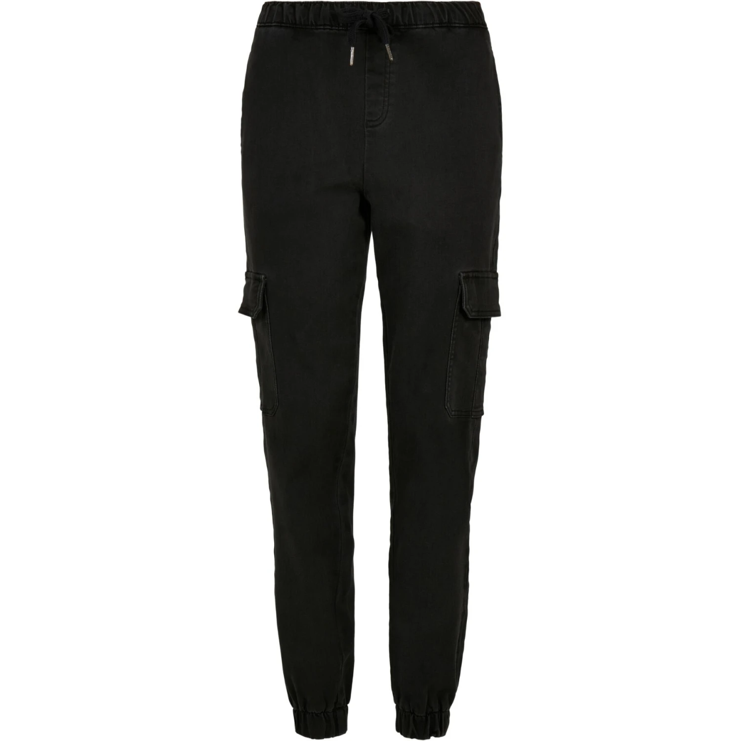 Hoge Taille Denim Cargo-broek Voor Dames Urban Classics Knitted 3 Hoge Taille Denim Cargo-broek Voor Dames Urban Classics Knitted