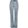 Rechte Damesjeans Met Hoge Taille En Splitje Urban Classics -Moss Kopenhagen-winkel tb4736 03521 0