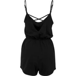 Dames Jumpsuits Grote Maten Urban Classics Short Spaghetti -Moss Kopenhagen-winkel urban classics tb1531 00007 u black 6