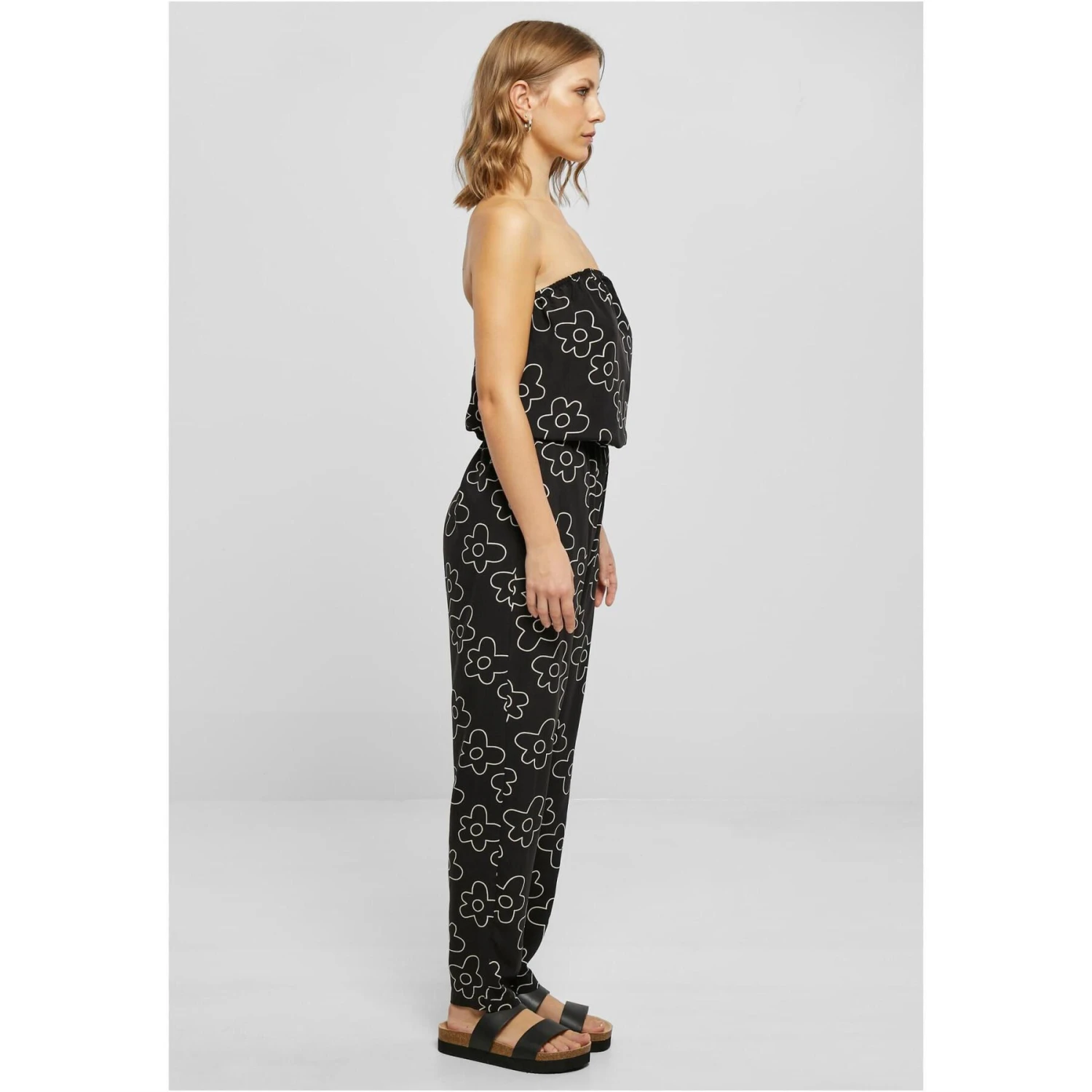 Damesjumpsuit In Viscosebandeau Urban Classics 9 Damesjumpsuit In Viscosebandeau Urban Classics - Afbeelding 7