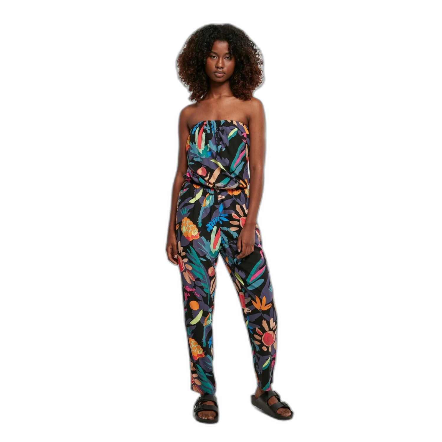 Dames Jumpsuit Urban Classics Viscose Bandeau 5 Dames Jumpsuit Urban Classics Viscose Bandeau - Afbeelding 3
