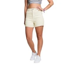Dames Short Met Hoge Taille Urban Classics Stretch Twill