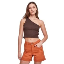 Vrouwen Asymmetrische Crop Top Urban Classics -Moss Kopenhagen-winkel urban classics tb2609 00075 0