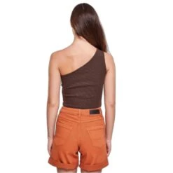 Vrouwen Asymmetrische Crop Top Urban Classics -Moss Kopenhagen-winkel urban classics tb2609 00075 2