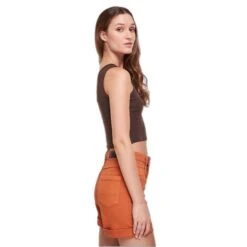Vrouwen Asymmetrische Crop Top Urban Classics -Moss Kopenhagen-winkel urban classics tb2609 00075 3