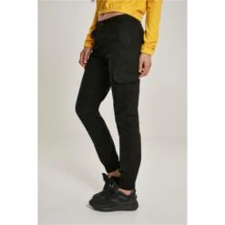 Hoog Getailleerde Cargo Broek Dames Groot Getailleerd Urban Classics -Moss Kopenhagen-winkel urban classics tb3048 00007 u 2