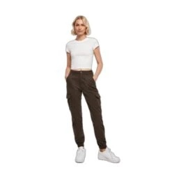 Hoog Getailleerde Cargo Broek Dames Urban Classics 15 Hoog Getailleerde Cargo Broek Dames Urban Classics -Moss Kopenhagen-winkel urban classics tb3048 00075 4