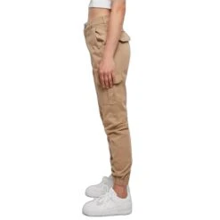Dames Cargo Broek Met Hoge Taille Urban Classics Groot Getailleerde -Moss Kopenhagen-winkel urban classics tb3048 03738 1 1
