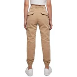Dames Cargo Broek Met Hoge Taille Urban Classics Groot Getailleerde -Moss Kopenhagen-winkel urban classics tb3048 03738 2 1