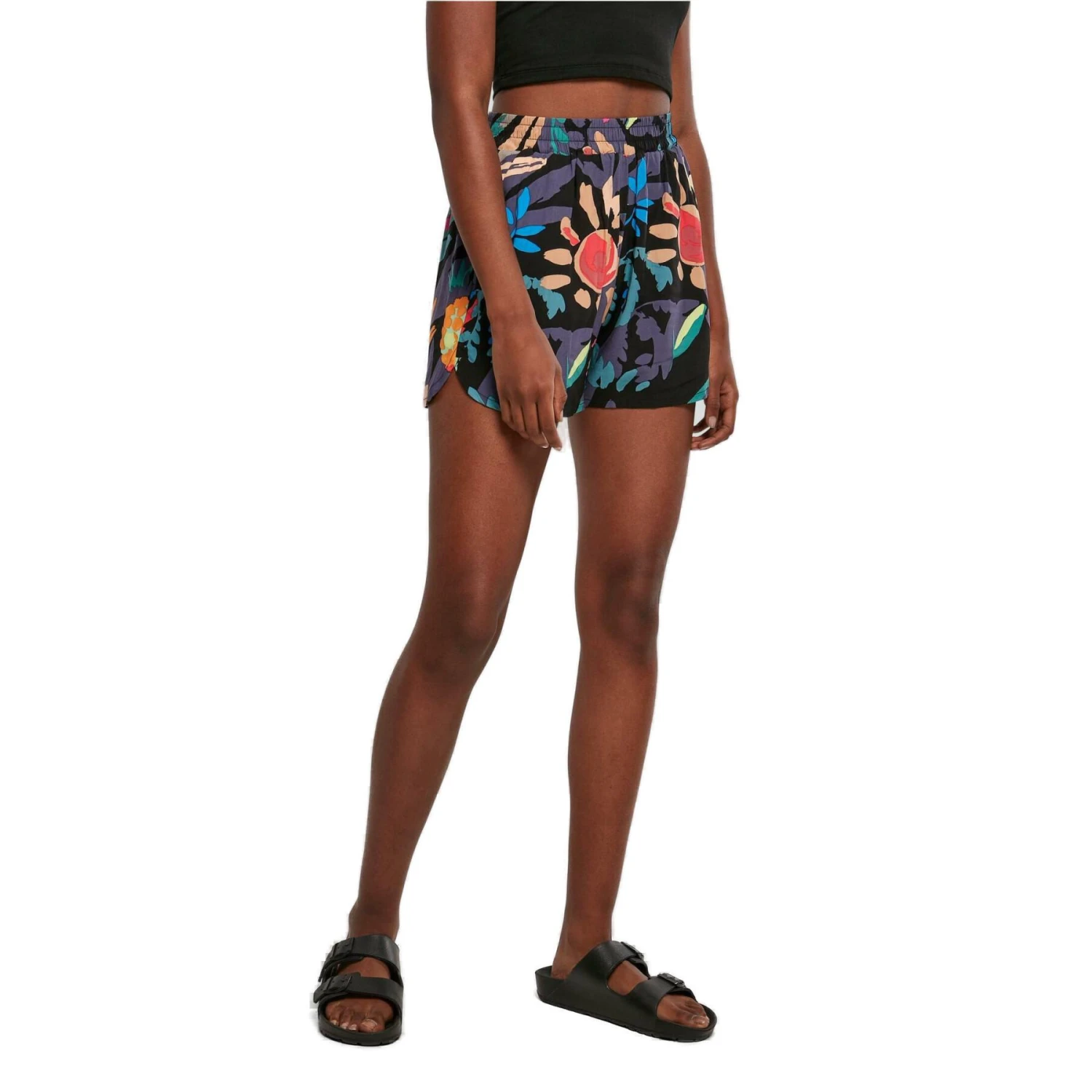 Dames Shorts Urban Classics AOP Viscose Resort 5 Dames Shorts Urban Classics AOP Viscose Resort - Afbeelding 3