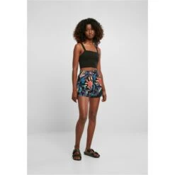 Dames Shorts Urban Classics AOP Viscose Resort