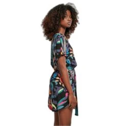 Korte Jumpsuit Met Riem Voor Vrouwen Urban Classics Viscose -Moss Kopenhagen-winkel urban classics tb4096 03665 3