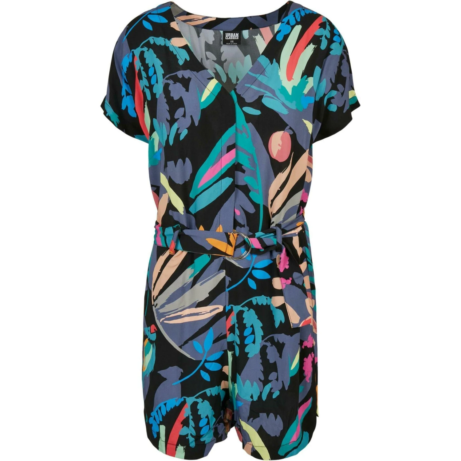Shorts Jumpsuit Met Riem Voor Vrouwen Urban Classics Viscose GT 8 Shorts Jumpsuit Met Riem Voor Vrouwen Urban Classics Viscose GT - Afbeelding 6
