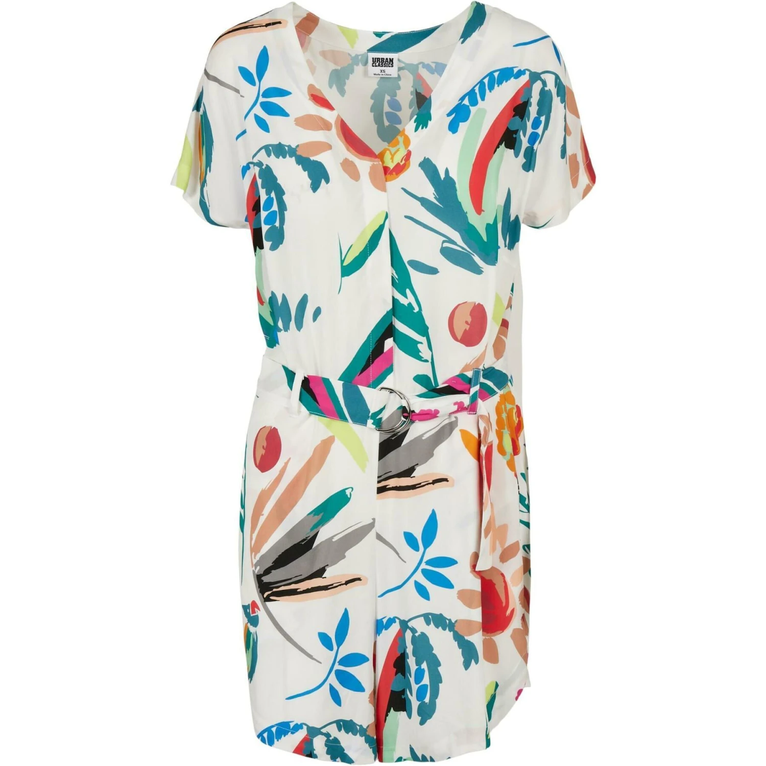Korte Jumpsuit Met Riem Voor Dames Urban Classics Viscose 3 Korte Jumpsuit Met Riem Voor Dames Urban Classics Viscose