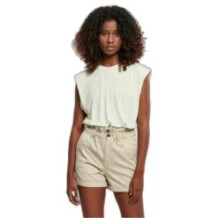 Damestop Urban Classics Modal Padded Shoulder GT -Moss Kopenhagen-winkel urban classics tb4098 03672 0