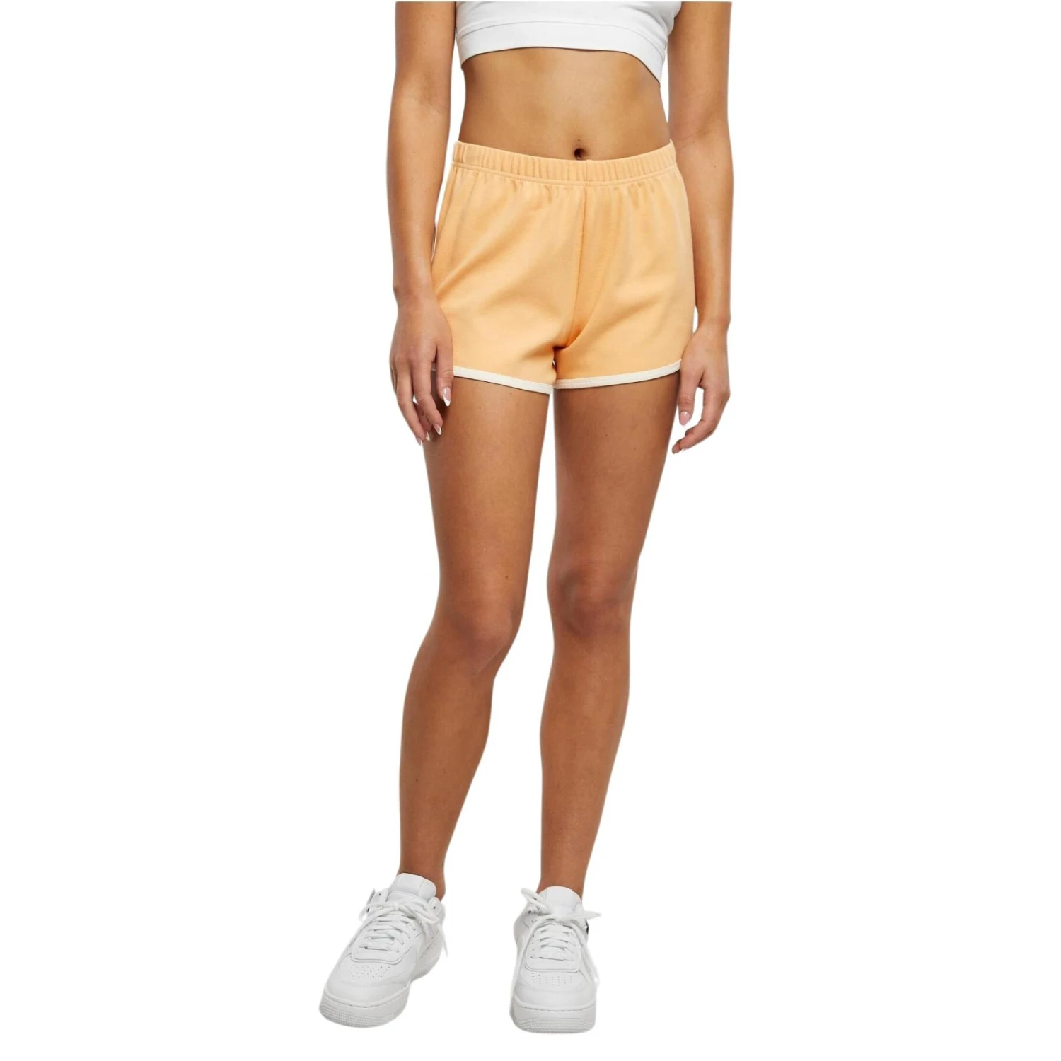 Damesshort Grote Maten Urban Classics Interlock Retro 3 Damesshort Grote Maten Urban Classics Interlock Retro
