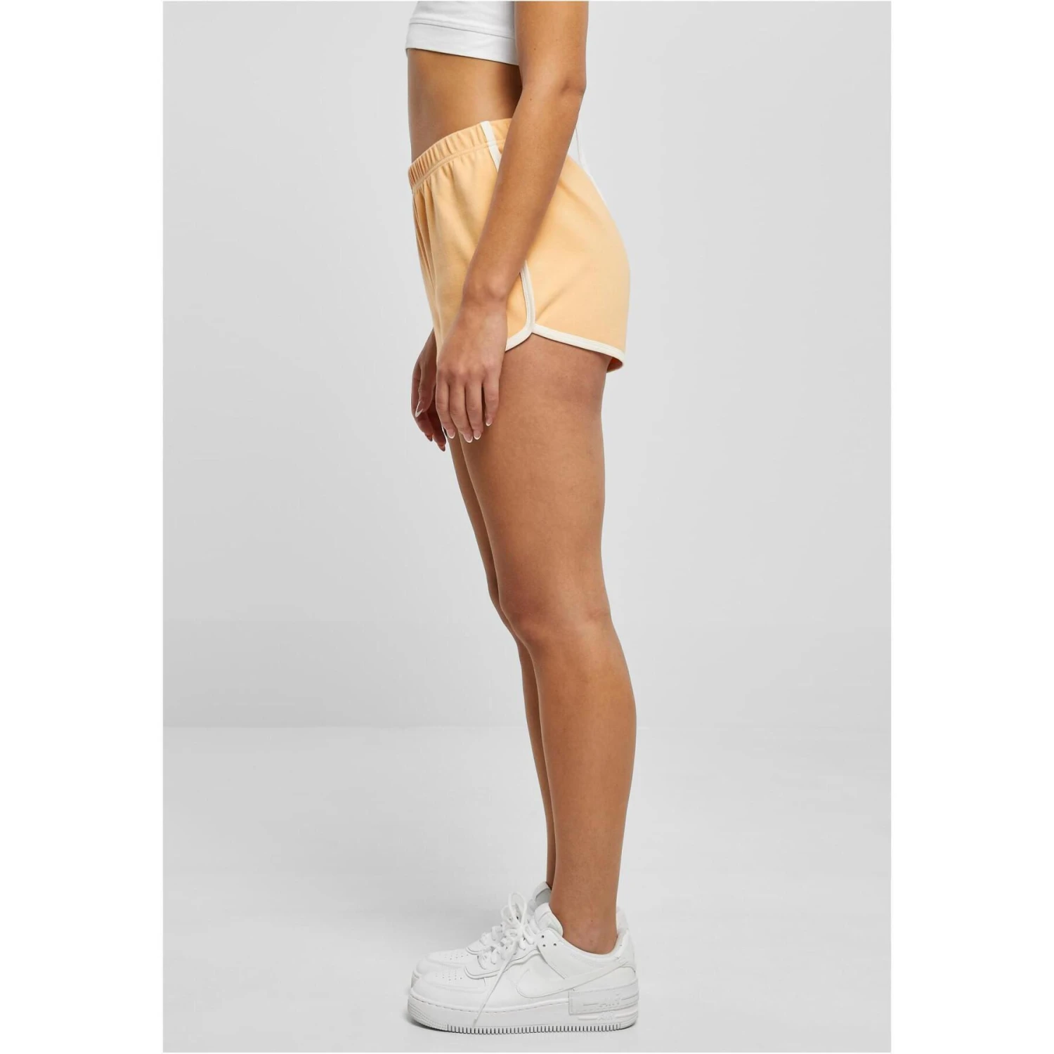 Damesshort Grote Maten Urban Classics Interlock Retro 7 Damesshort Grote Maten Urban Classics Interlock Retro - Afbeelding 5