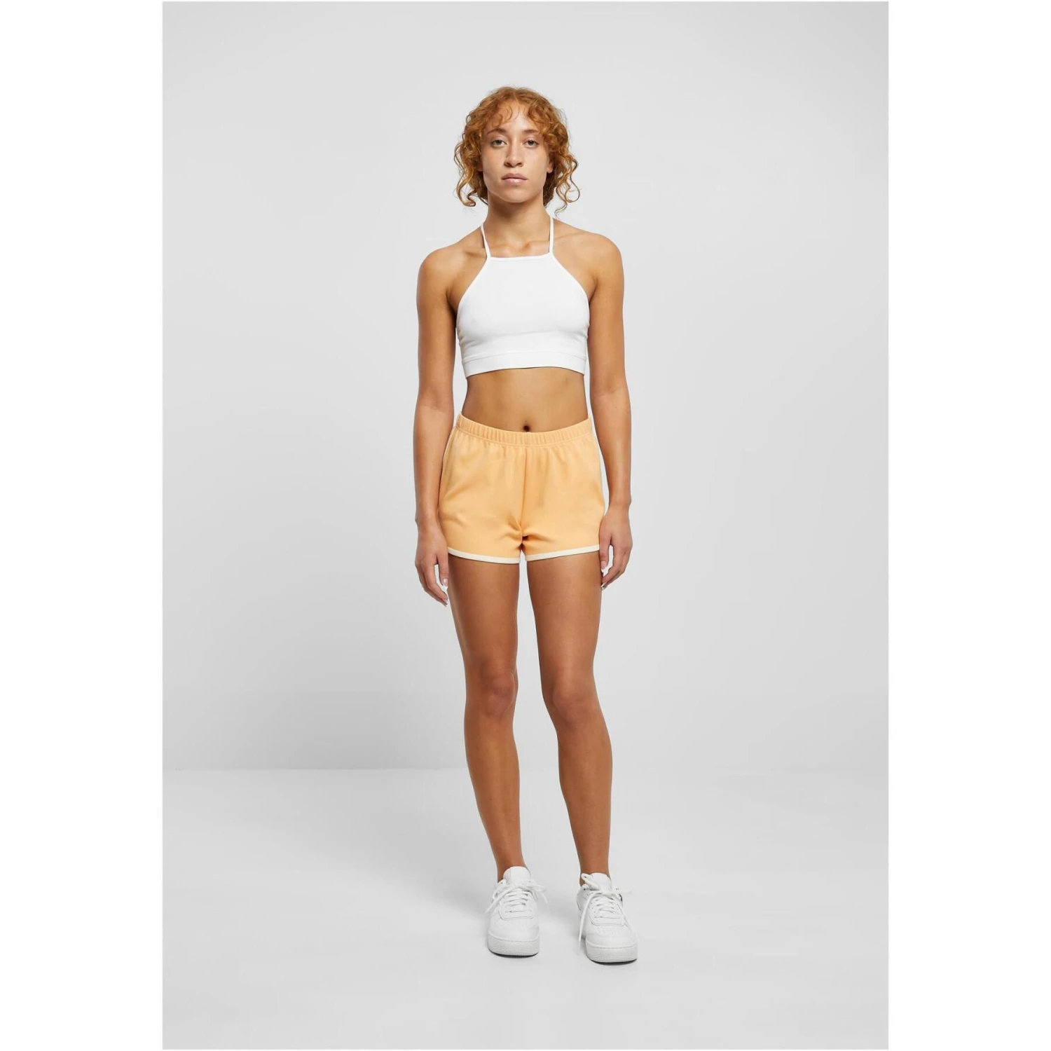Damesshort Grote Maten Urban Classics Interlock Retro 4 Damesshort Grote Maten Urban Classics Interlock Retro - Afbeelding 2