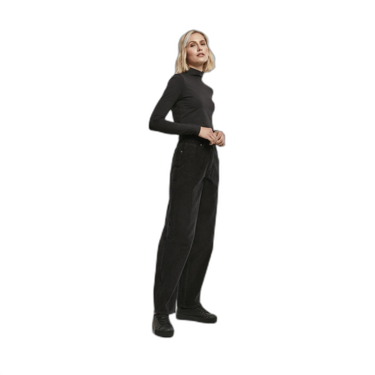 Corduroy Damesbroek Met Hoge Taille Urban Classics 90´S 9 Corduroy Damesbroek Met Hoge Taille Urban Classics 90´S - Afbeelding 7