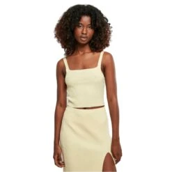 Korte Gebreide Tanktop Voor Dames Urban Classics