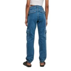 Dames Cargobroek Urban Classics Organic Stretch Denim -Moss Kopenhagen-winkel urban classics tb4797 03673 2