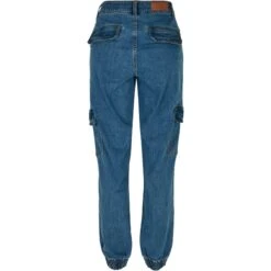 Dames Cargobroek Urban Classics Organic Stretch Denim -Moss Kopenhagen-winkel urban classics tb4797 03673 7