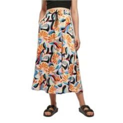 Halflange Rok Van Satijn Aop Vrouw Urban Classics -Moss Kopenhagen-winkel urban classics tb5006 03839 0 1