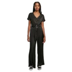 Jumpsuit Met Ceintuur Voor Vrouwen Urban Classics Satin GT -Moss Kopenhagen-winkel urban classics tb5072 00007 0 1