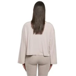 Modal Dames-T-shirt Met Lange Mouwen En Shorts Boothals Urban Classics GT -Moss Kopenhagen-winkel urban classics tb5424 04011 2