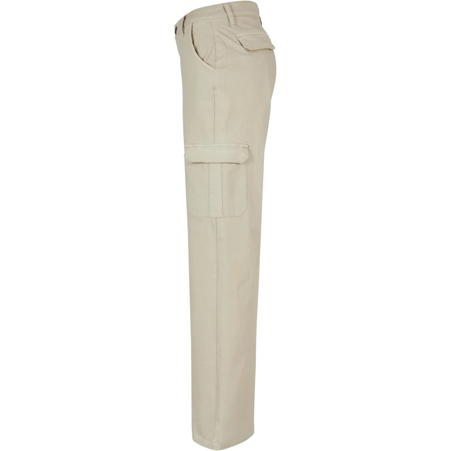 Broek Cargo Droit Taille Haute En Denim Femme Urban Classics 5 Broek Cargo Droit Taille Haute En Denim Femme Urban Classics - Afbeelding 3