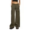 Wijde Cargo Broek Met Hoge Taille Dames Urban Classics -Moss Kopenhagen-winkel urban classics tb6040 00176 1
