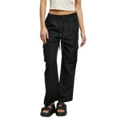 Cargo Broek Met Wijde Pijpen Dames Urban Classics Vicose -Moss Kopenhagen-winkel urban classics tb6041 00007 1