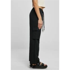 Cargo Broek Met Wijde Pijpen Dames Groot Getailleerd Urban Classics Vicose -Moss Kopenhagen-winkel urban classics tb6041 00007 4 1