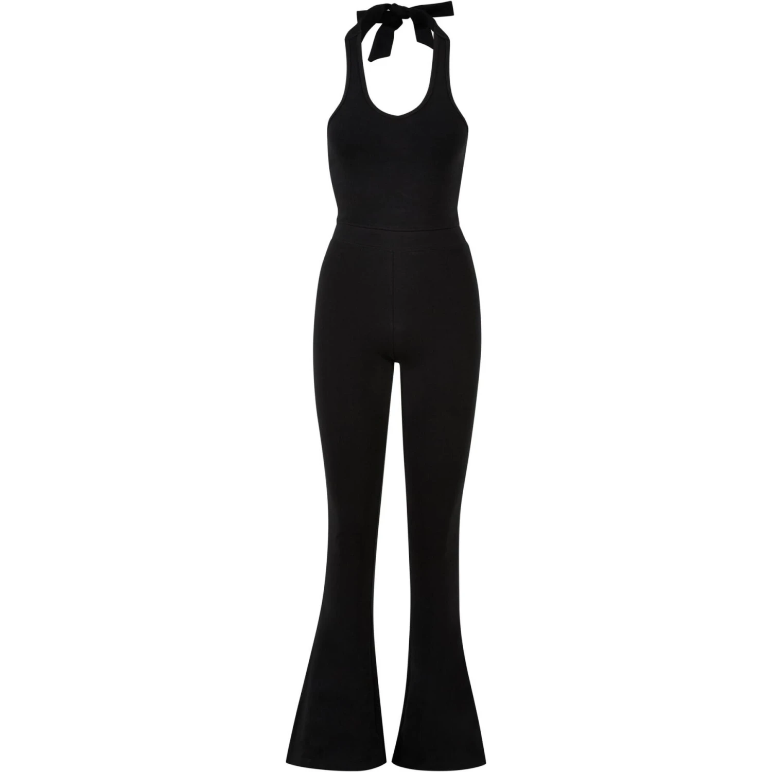 Damesjumpsuit Met Grote Elastische Kraag Urban Classics Interlock 3 Damesjumpsuit Met Grote Elastische Kraag Urban Classics Interlock