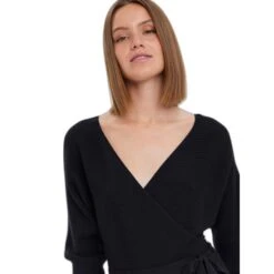 Damesjurk Met Lange Mouwen En V-hals Vero Moda Hollyrem -Moss Kopenhagen-winkel vero moda 10269251 4020340 4