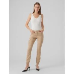 Cargo Broek Voor Dames Vero Moda Ivy -Moss Kopenhagen-winkel vero moda 10291832 4335473 4