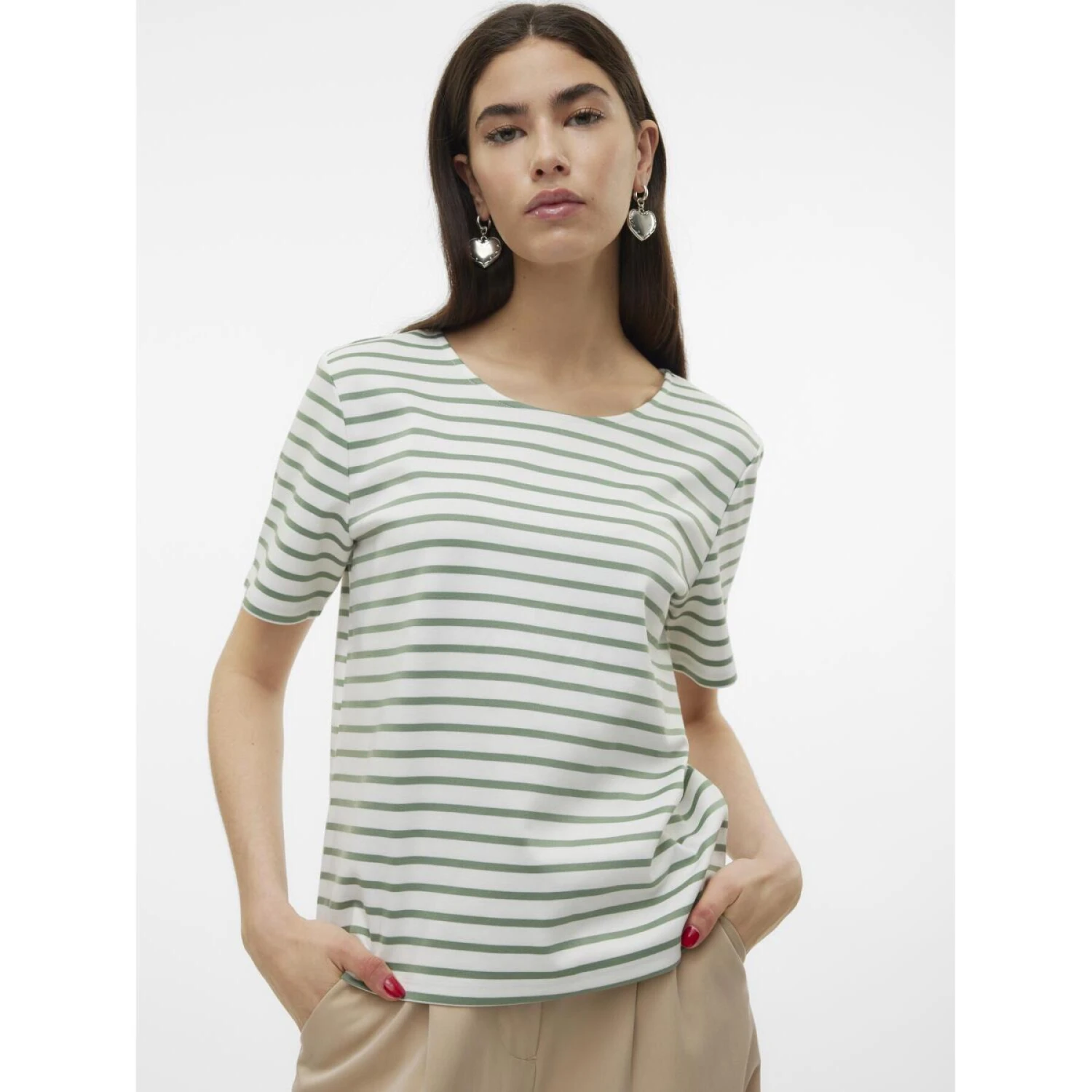 Dames-T-shirt Vero Moda Abby 7 Dames-T-shirt Vero Moda Abby - Afbeelding 5