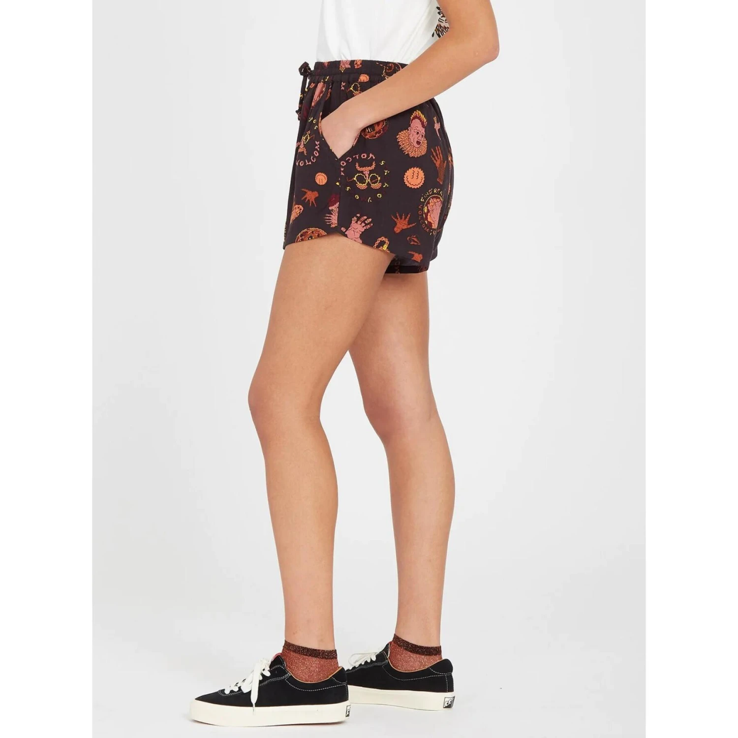 Damesshort Volcom Connected Minds 5 Damesshort Volcom Connected Minds - Afbeelding 3