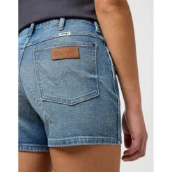 Damesshort Wrangler Boyfriend Shoreline 13 Damesshort Wrangler Boyfriend Shoreline -Moss Kopenhagen-winkel wrangler 112351036 bleu 6