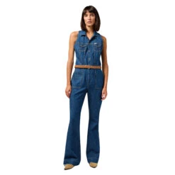 Jeans Jumpsuit Voor Dames Wrangler Racer Cat Suit Indigo Wranch 12 Jeans Jumpsuit Voor Dames Wrangler Racer Cat Suit Indigo Wranch -Moss Kopenhagen-winkel wrangler 112351045 bleu 3