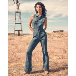 Jeans Jumpsuit Voor Dames Wrangler Racer Cat Suit Indigo Wranch 14 Jeans Jumpsuit Voor Dames Wrangler Racer Cat Suit Indigo Wranch -Moss Kopenhagen-winkel wrangler 112351045 bleu 5