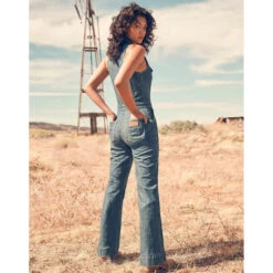 Jeans Jumpsuit Voor Dames Wrangler Racer Cat Suit Indigo Wranch 15 Jeans Jumpsuit Voor Dames Wrangler Racer Cat Suit Indigo Wranch -Moss Kopenhagen-winkel wrangler 112351045 bleu 6
