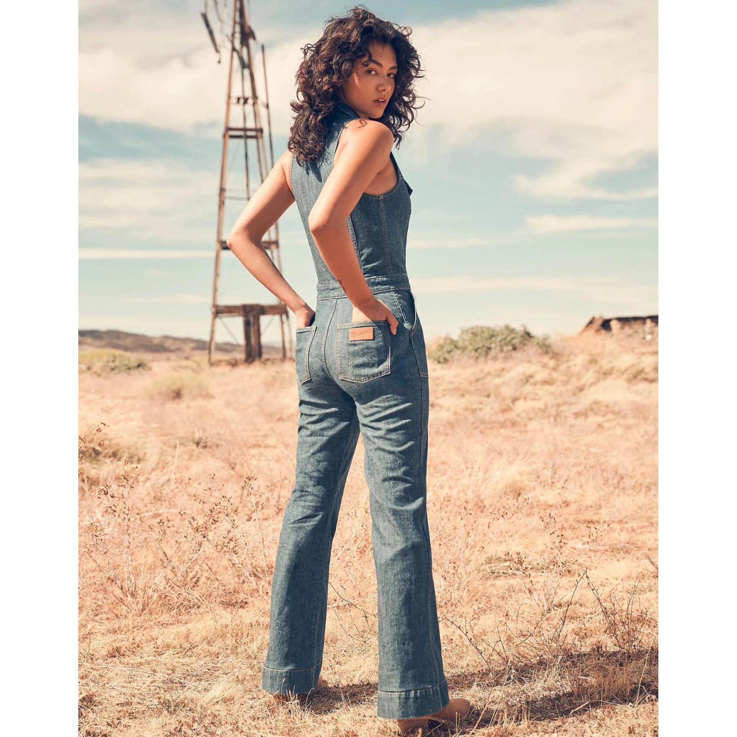 Jeans Jumpsuit Voor Dames Wrangler Racer Cat Suit Indigo Wranch 8 Jeans Jumpsuit Voor Dames Wrangler Racer Cat Suit Indigo Wranch - Afbeelding 6